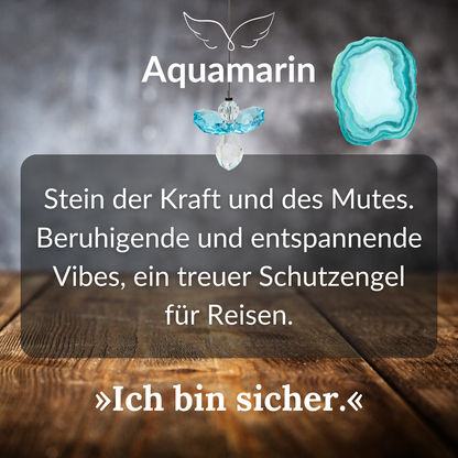 Unperfekt-Schutzengel Nr. 4 von 10 »Aquamarin« für Dich oder als Geschenkidee