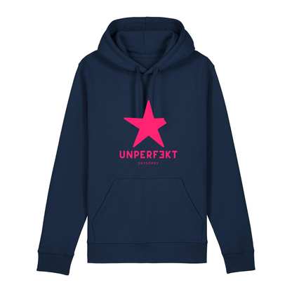 Organic unisex Hoodie »unperfekt in Pink«
