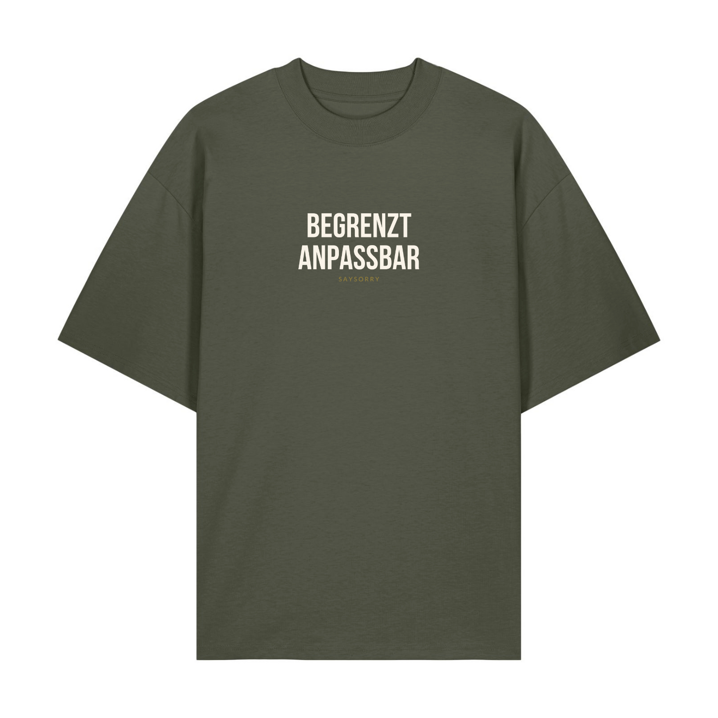 Premium Oversize T-Shirt »Begrenzt anpassbar« Unisex 100% Organic