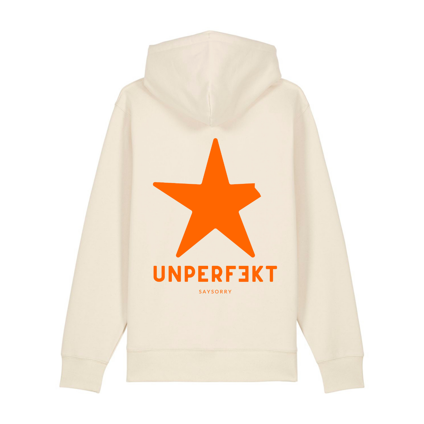 Premium Oversize Zip-Jacke: Limited Edition 100% Organic Unisex »Unperfekt Neon«