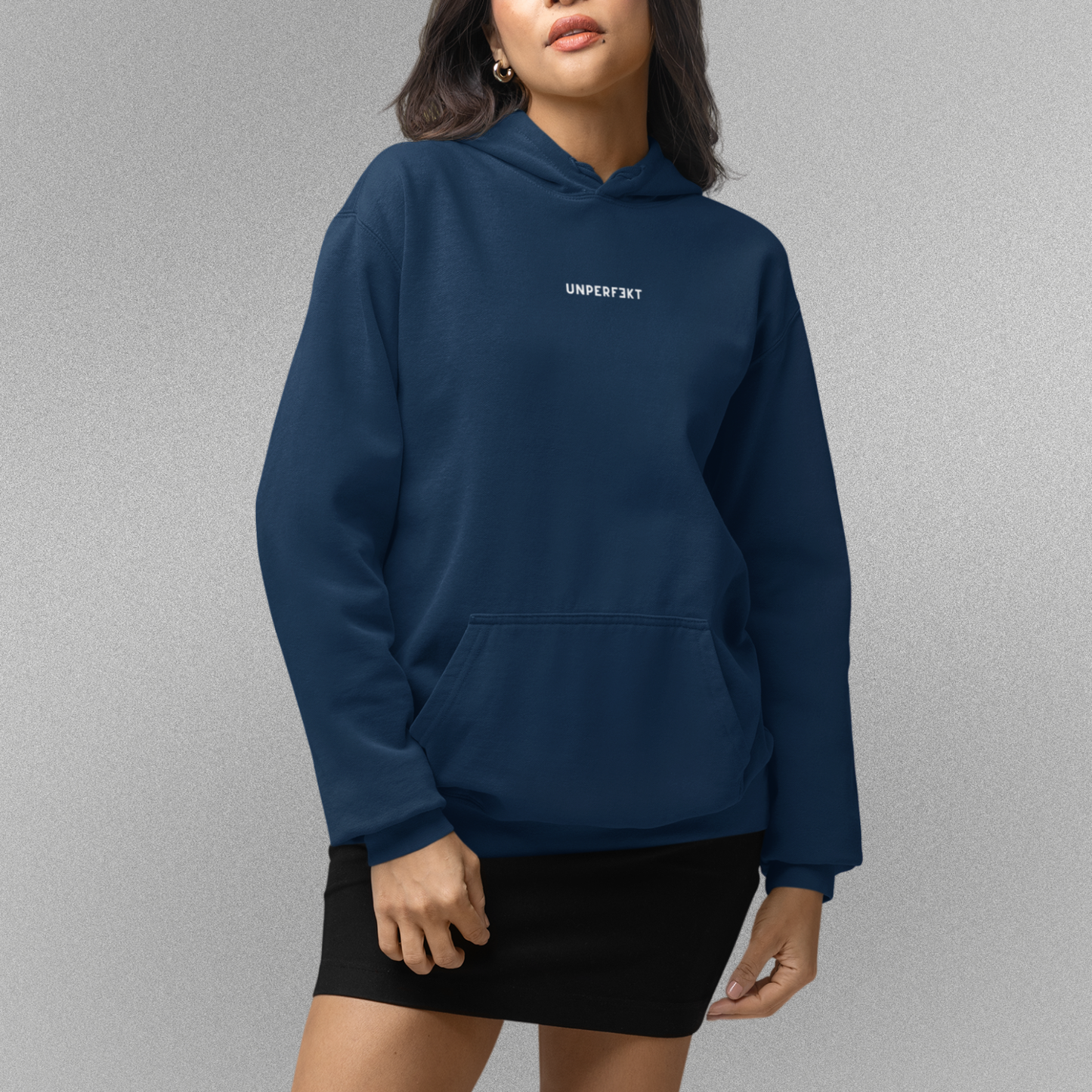 Organic Damen Hoodie in vielen Farben »Unperfekt« dezent bedruckt