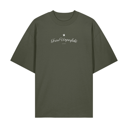 Premium Unisex Oversize T-Shirt »Frau Unperfekt« Unisex 100% Organic