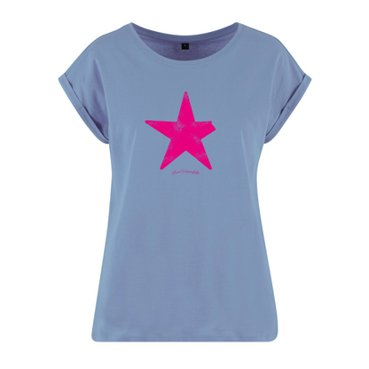 Organic Alle-Größen-Shirt »Unperfekt Stern Pink im Vintage-Look«