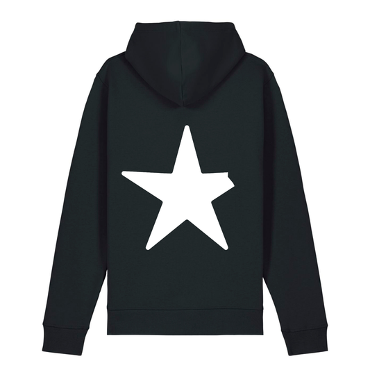 100% Organic unisex Hoodie in vielen Farben »Nur der abgebrochene Stern« hochwertig bedruckt
