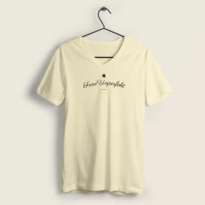 100% Organic V-Neck Damen Shirt »Frau Unperfekt«