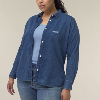 100% Organic Damen Jeans Hemd »Unperfekt Classic«
