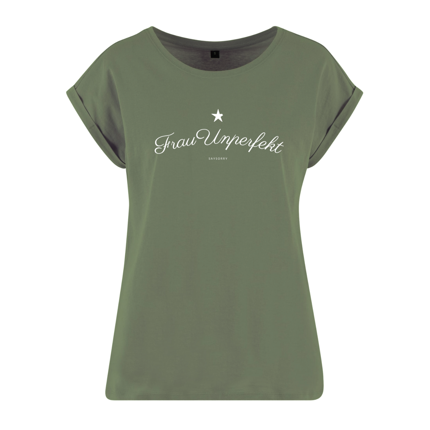 Organic Alle-Größen-Shirt »Frau Unperfekt mit dem abgebrochenen Stern«