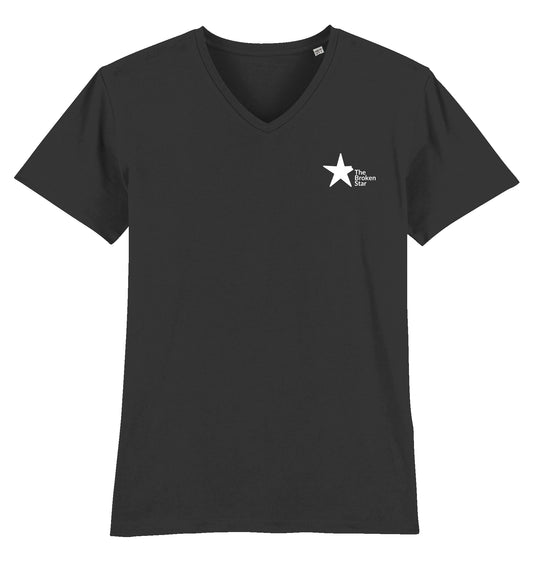 Organic V-Neck Herren Shirt »The Broken Star«