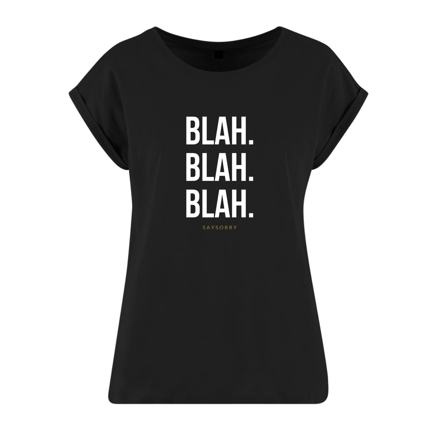 Organic Alle-Größen-Shirt »Blah. Blah. Blah.«