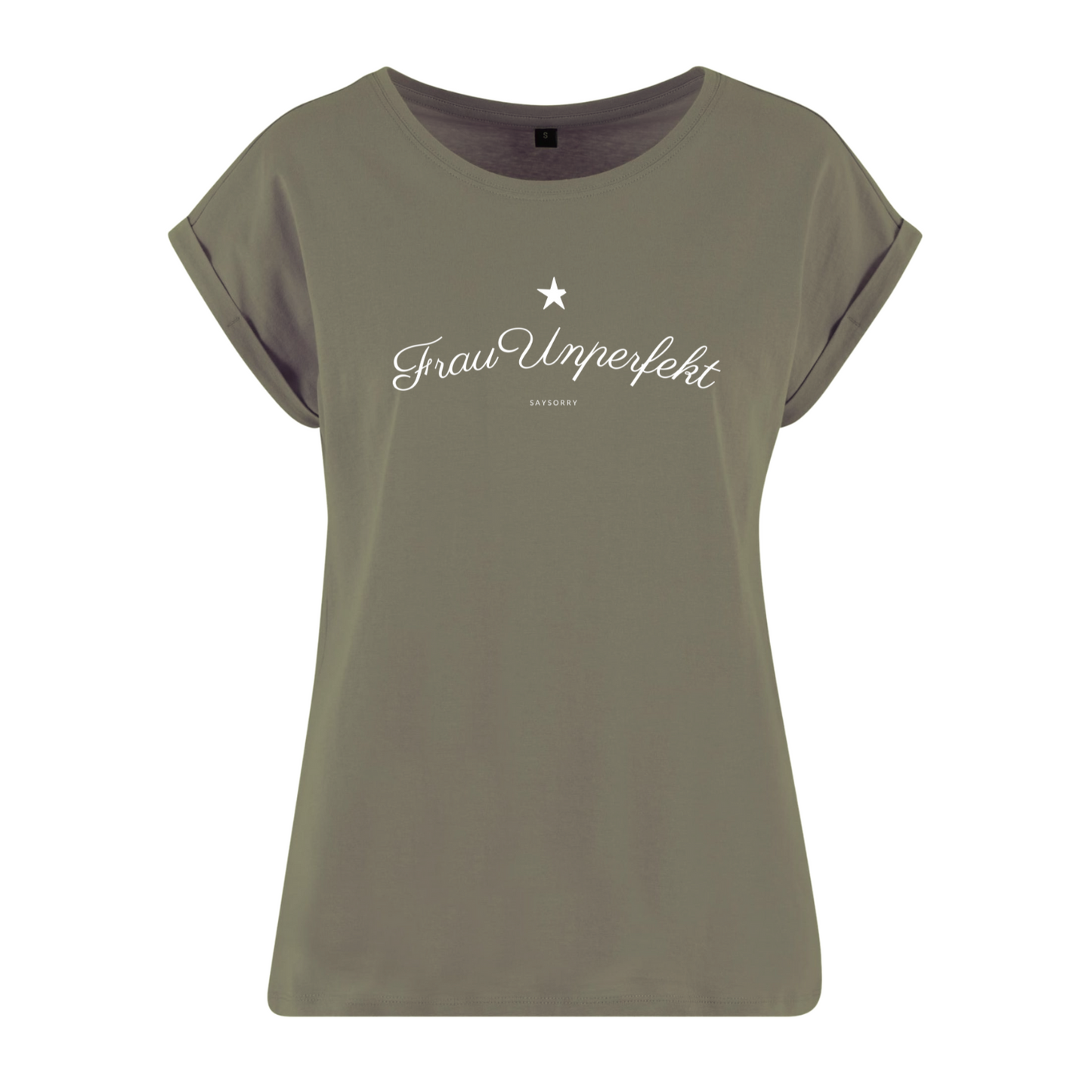 Organic Alle-Größen-Shirt »Frau Unperfekt mit dem abgebrochenen Stern«