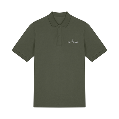 100% Organic Herren Polo-Shirt »Herr Unperfekt« hochwertig bestickt