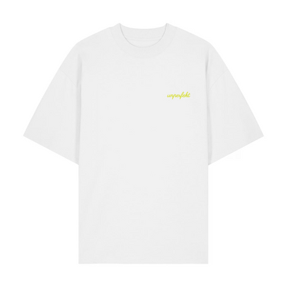 Premium Oversize T-Shirt »unperfekt in Neon im Retro-Style bestickt« Unisex 100% Organic (Kopie)