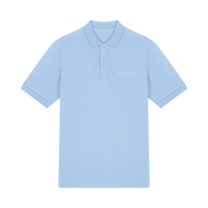 100% Organic Herren Polo-Shirt »Herr Unperfekt« hochwertig bestickt