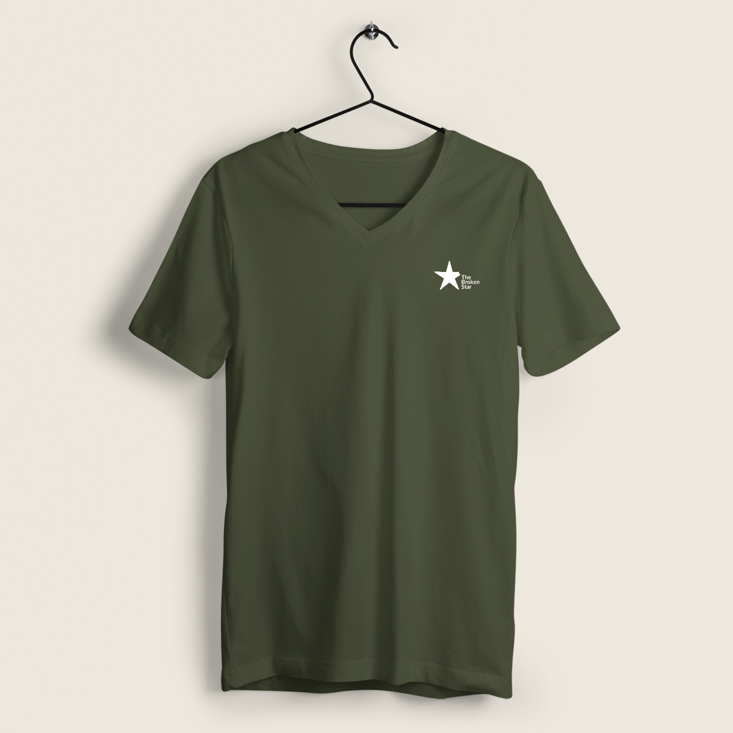 100% Organic V-Neck Damen Shirt »The Broken Star«