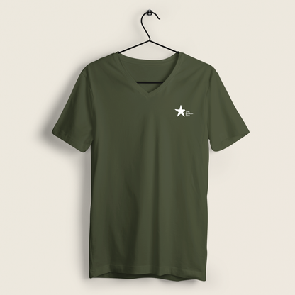 100% Organic V-Neck Damen Shirt »The Broken Star«