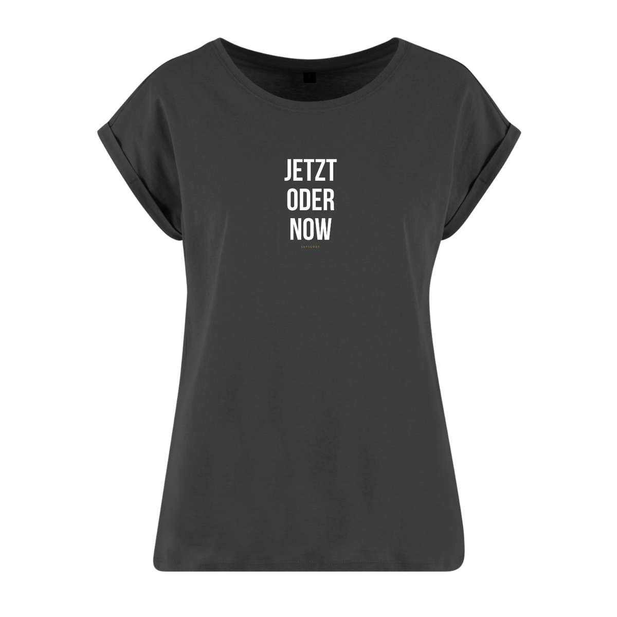 Organic Figurschmeichler-Shirt »Jetzt oder Now«