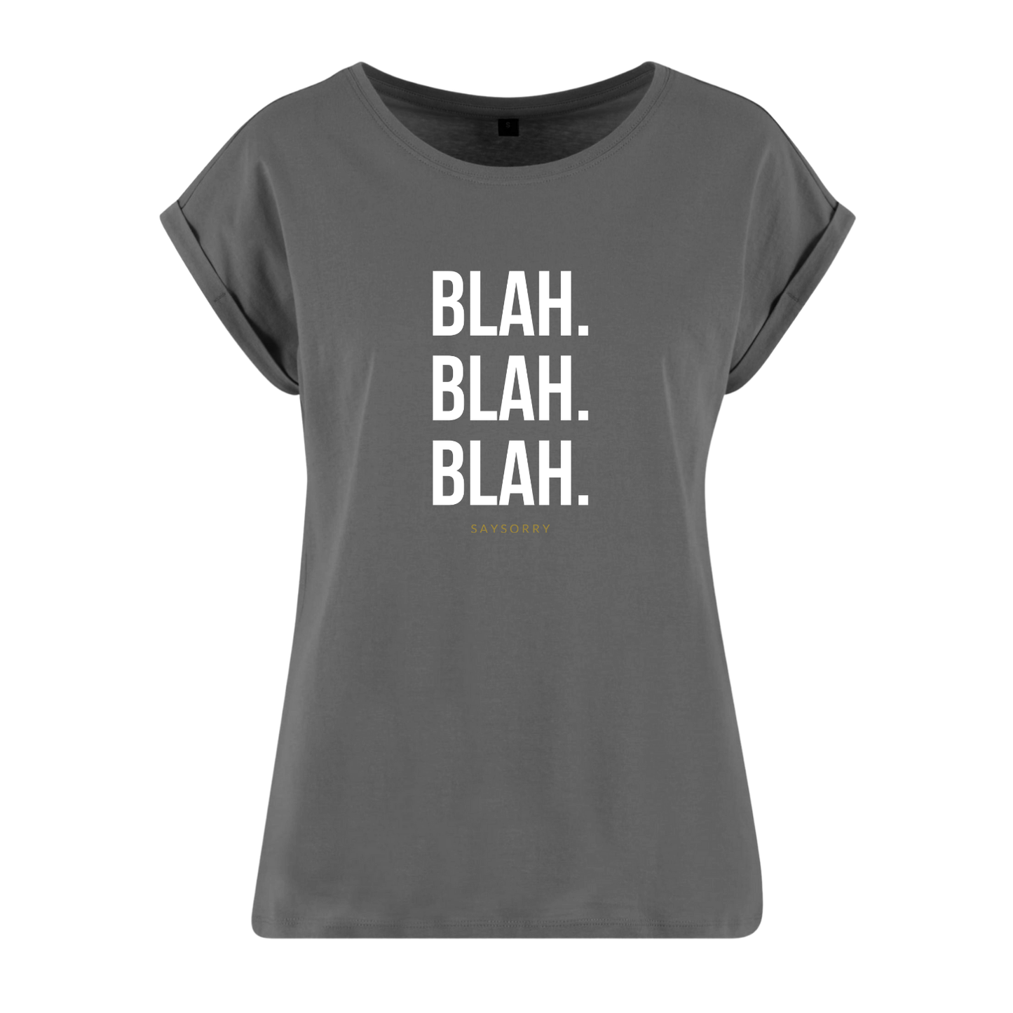 Organic Alle-Größen-Shirt »Blah. Blah. Blah.«