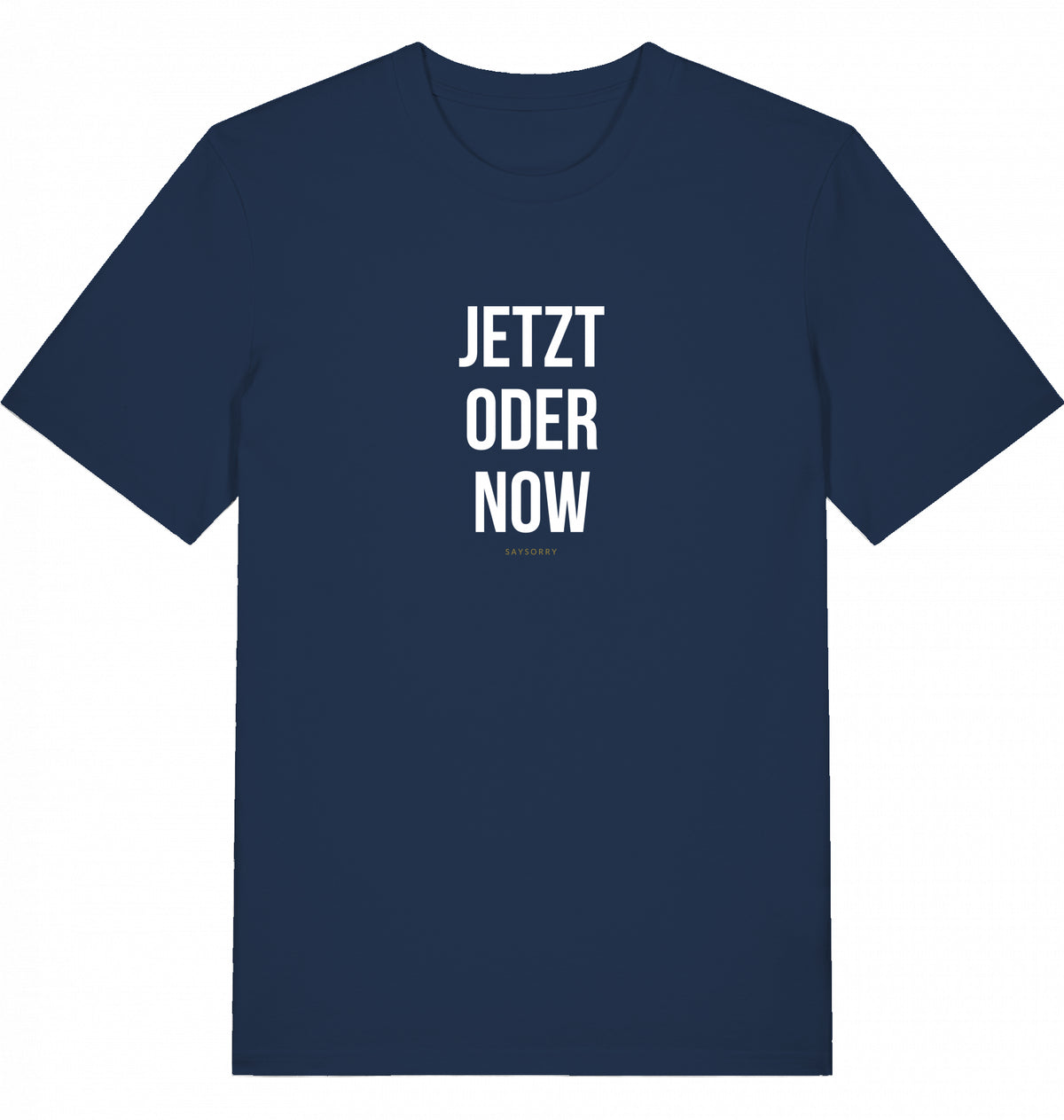 100% Organic Herren Shirt »Jetzt oder Now«