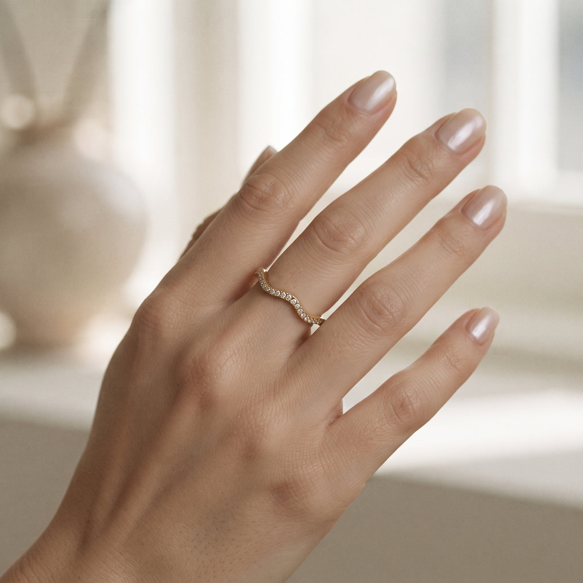 Flex-Ring 14 K vergoldet mit Steinbeatz »Ich bin perfekt unperfekt« passt bis Größe 56