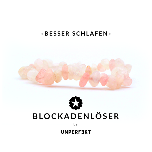 »Besser schlafen« Blockadenlöser aus natürlichem Rosenquarz