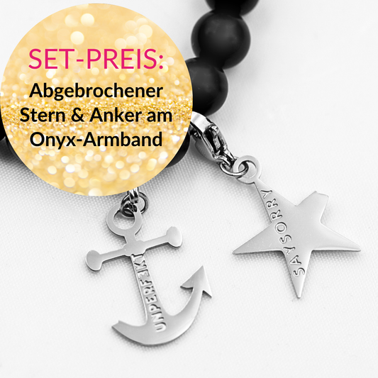 4-teiliges-Bundle: Armband + Stern + Anker + Manifest
