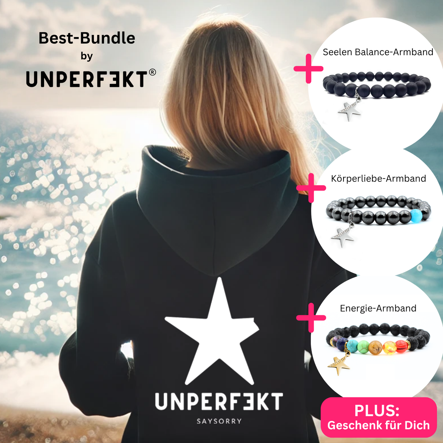 Best-Bundle: Unperfekt-Hoodie + 3x Blockadenlöser + Geschenk