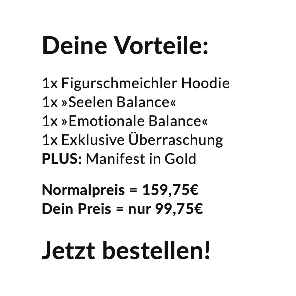 Balance-Bundle: Unperfekt-Hoodie + 2x Blockadenlöser + Überraschung