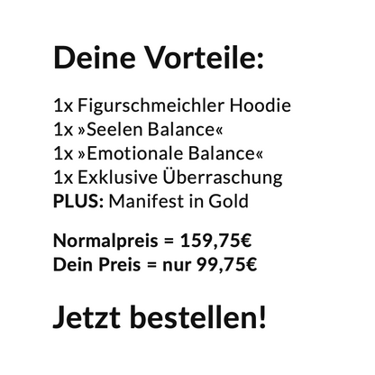 Balance-Bundle: Unperfekt-Hoodie + 2x Blockadenlöser + Überraschung