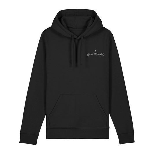 100% Organic unisex Hoodie »Frau Unperfekt«