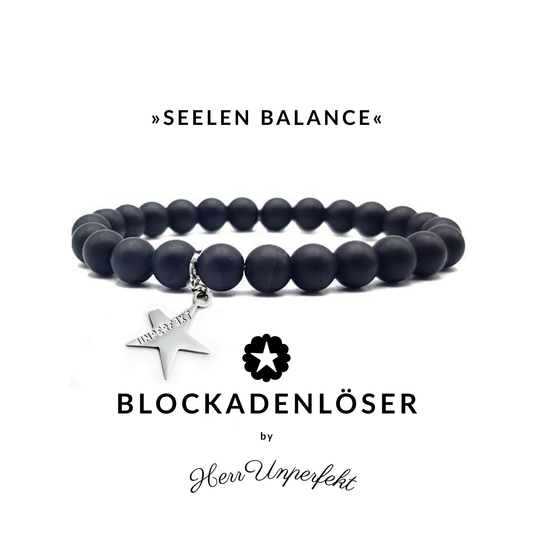 »Seelen-Balance« Herren Blockadenlöser aus echten Onyx-Perlen inkl. abgebrochener Stern (Kopie)