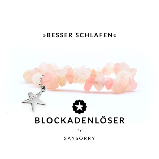 »Besser schlafen« Armband aus natürlichem Rosenquarz