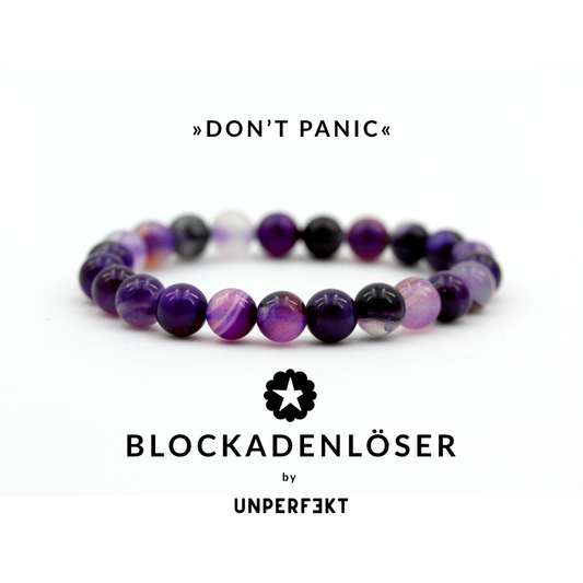 »Don’t Panic - angstfrei« Blockadenlöser aus echtem Lavendelachat