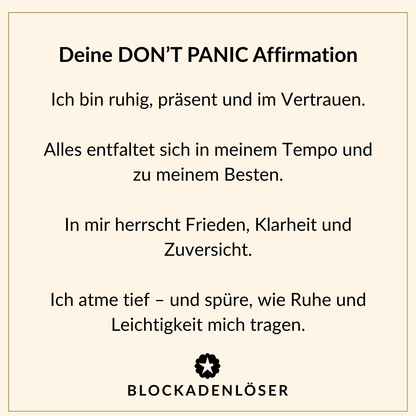 »Don’t Panic« Bundle: Natursteinarmband inkl. abgebrochenem Stern+ ätherisches Duft-Öl + Geschenk