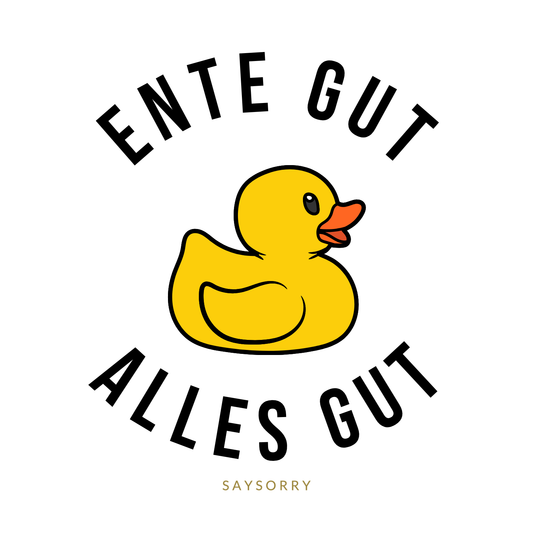 Premium Oversize T-Shirt »Ente Gut Alles Gut« Unisex 100% Organic
