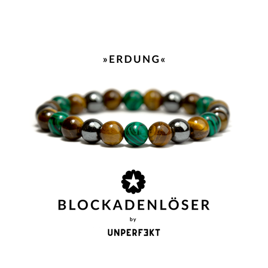 »Erdung« Blockadenlöser aus Malachit, Hämatit und Tigerauge
