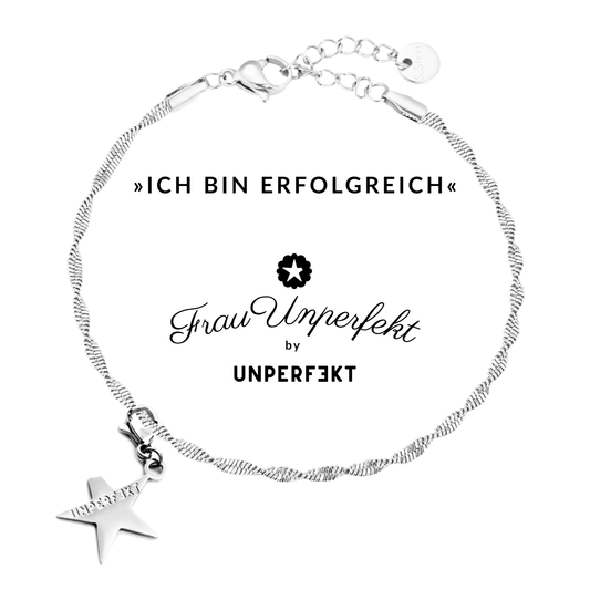 »Ich bin erfolgreich« Wunscharmband mit abgebrochenem Stern