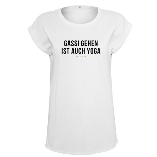 Organic Alle-Größen-Shirt »Gassi gehen ist auch Yoga«