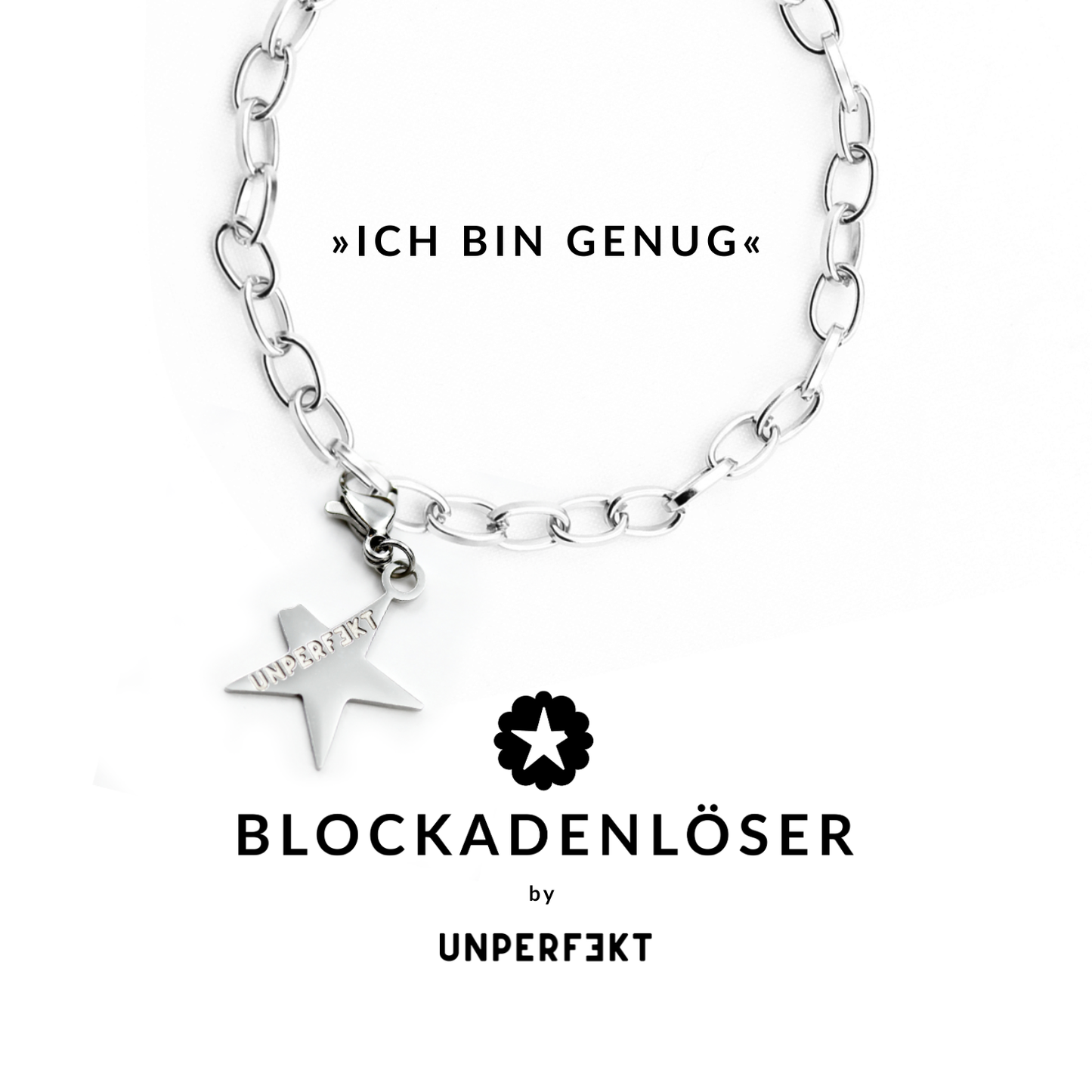 »Ich bin genug« Blockadenlöser-Armband inkl. abgebrochenem Stern