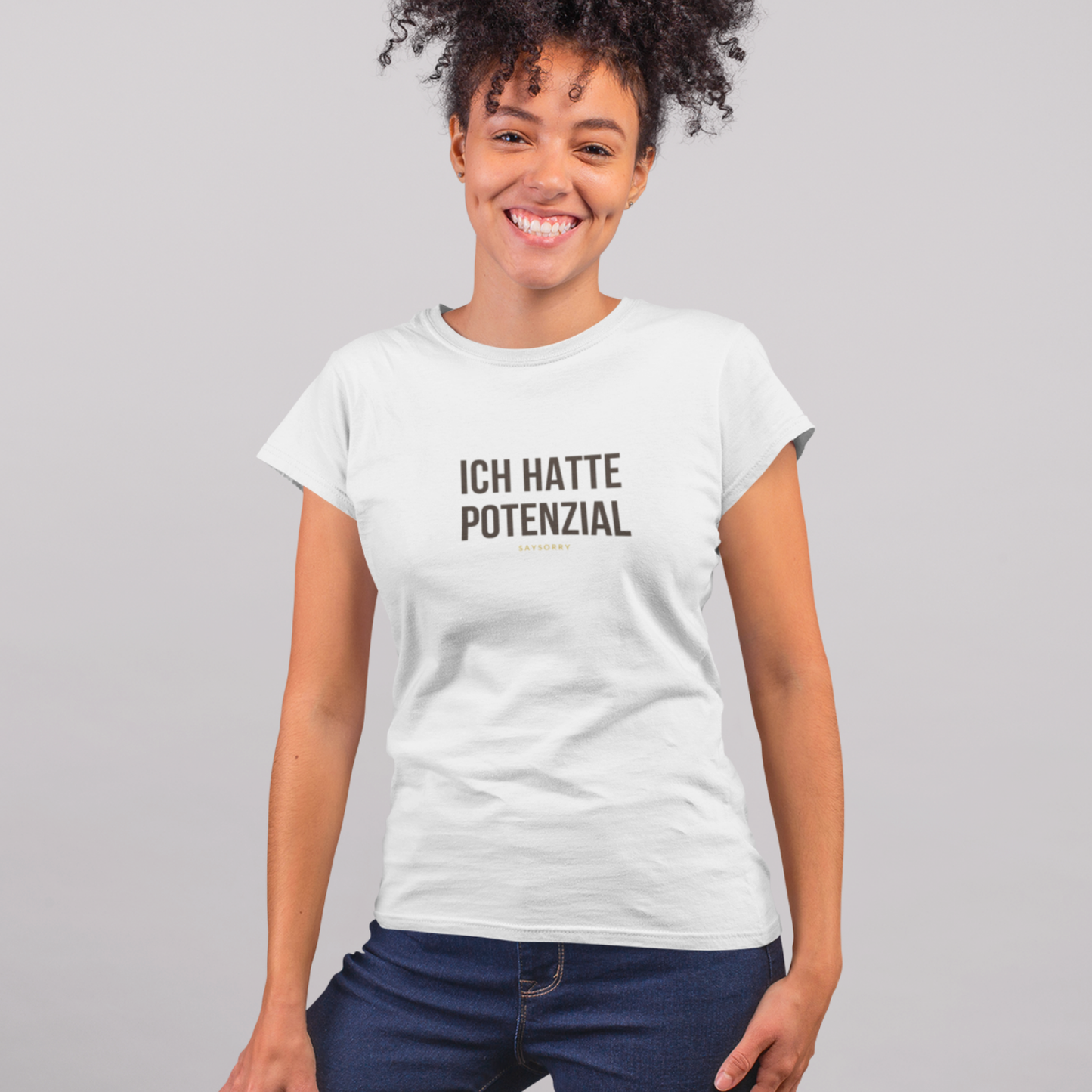 Organic Alle-Größen-Shirt »Ich hatte Potenzial«