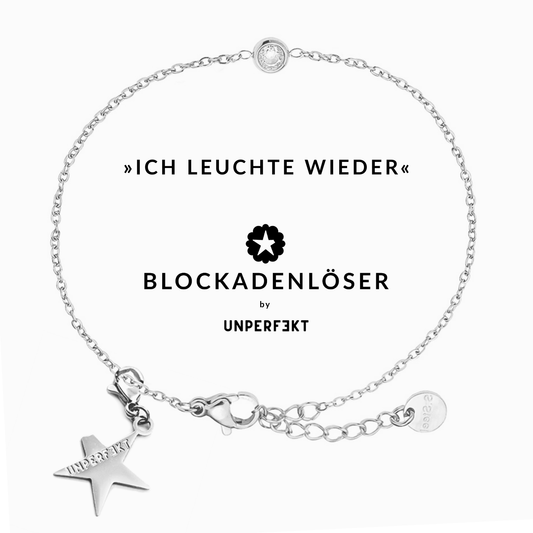 »Ich leuchte wieder« Blockadenlöser-Armband mit Steinbesatz und abgebrochenem Stern