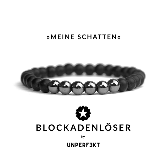 »Meine Schatten« Blockadenlöser aus Hämatit und Onyx