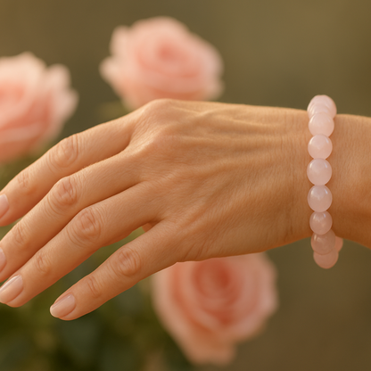 Roséfarbenes Armband und Rosenblüten.png__PID:f86e9c10-c9ea-40de-948c-a13ad90b9b82