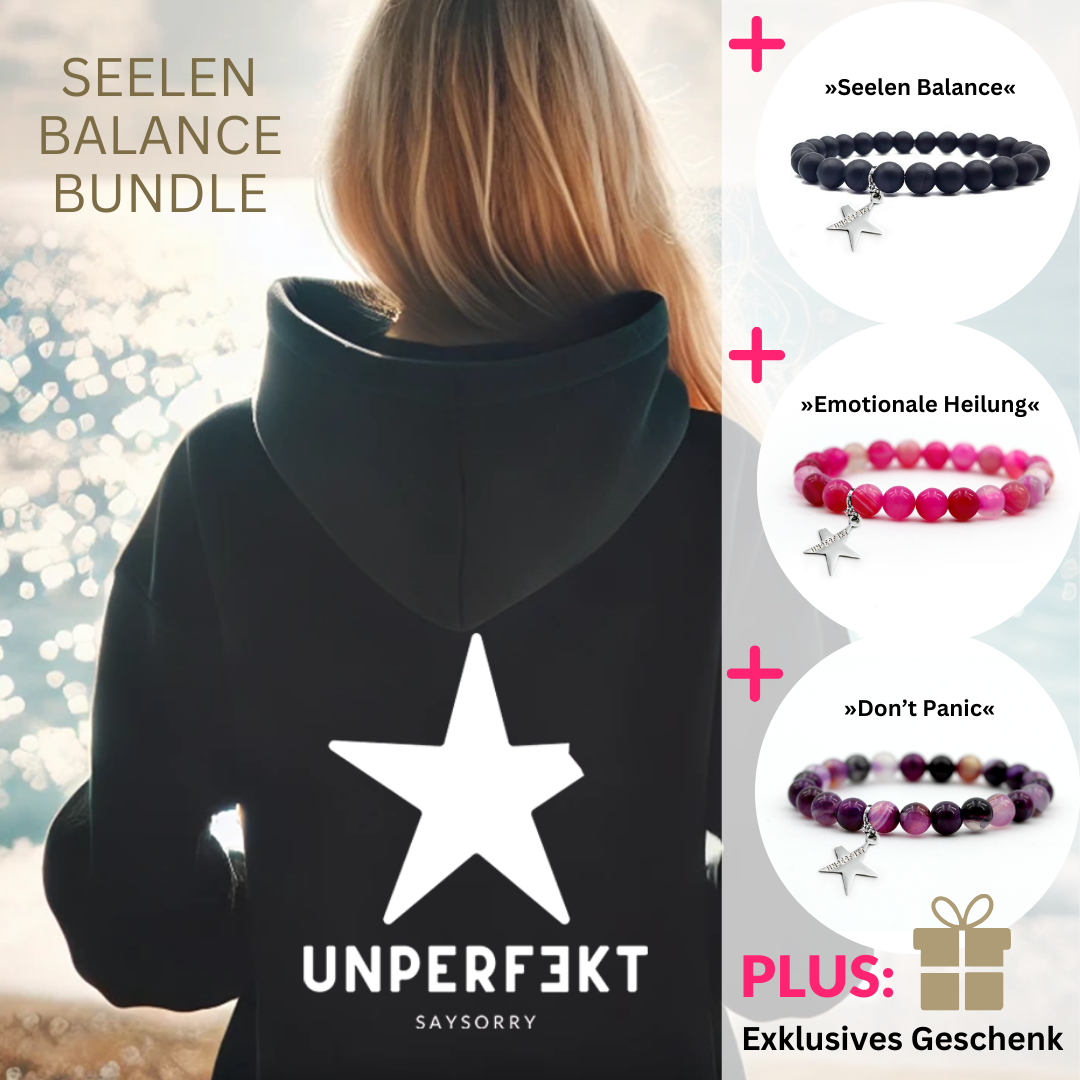 Seelen Balance-Bundle: 1x Bestseller-Hoodie + 3x Blockadenlöser + Geschenk