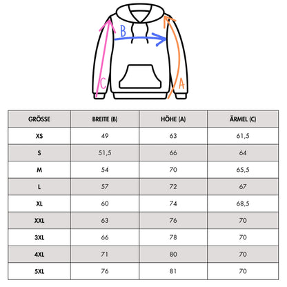 Organic unisex Hoodie in vielen Farben »Falls ihr mich sucht, ich bin im Wandel« Vorne bestickt, hinten bedruckt