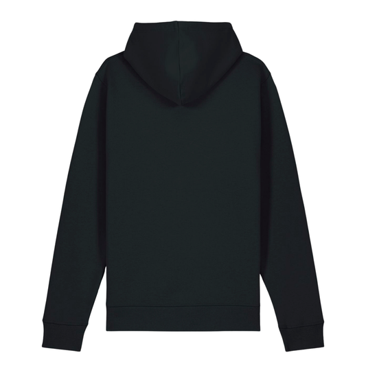 Organic unisex Hoodie »The Broken Star« vorne bestickt