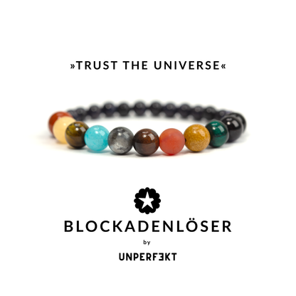 »Trust the Universe« Blockadenlöser Planetensystem am Handgelenk