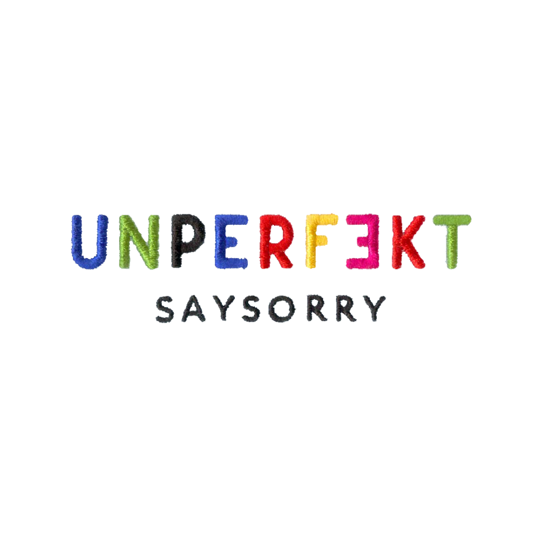 Organic unisex Zip-Jacke »Unperfekt ist bunt« 6-farbig bestickt