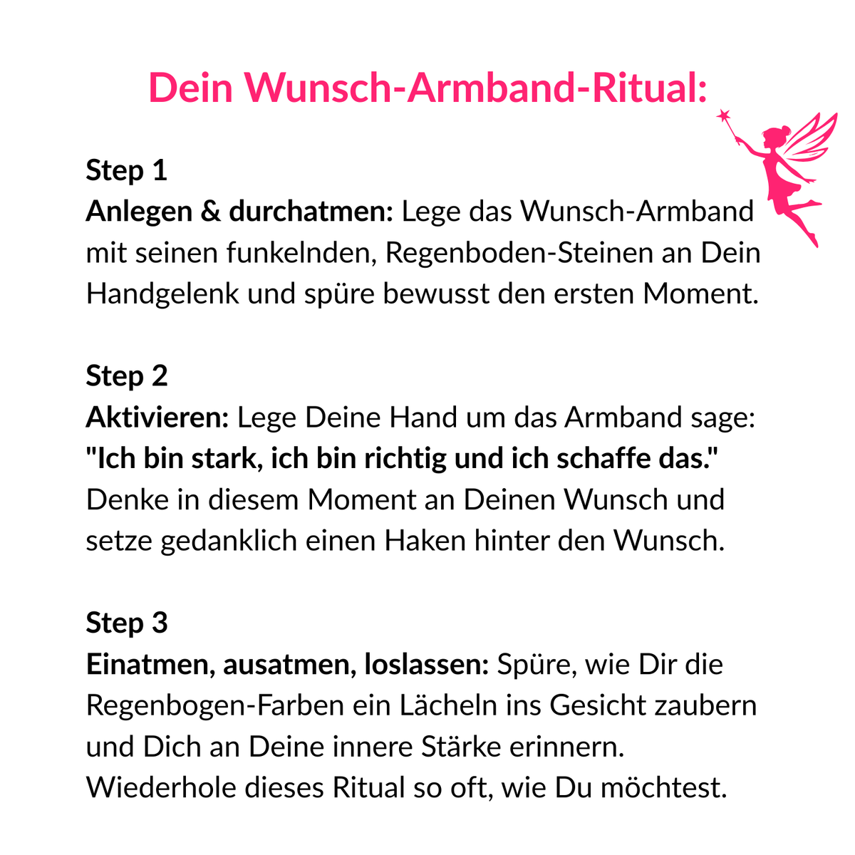»Wunsch Armband« Blockadenlöser 14K vergoldet mit Steinbesatz und abgebrochenem Stern