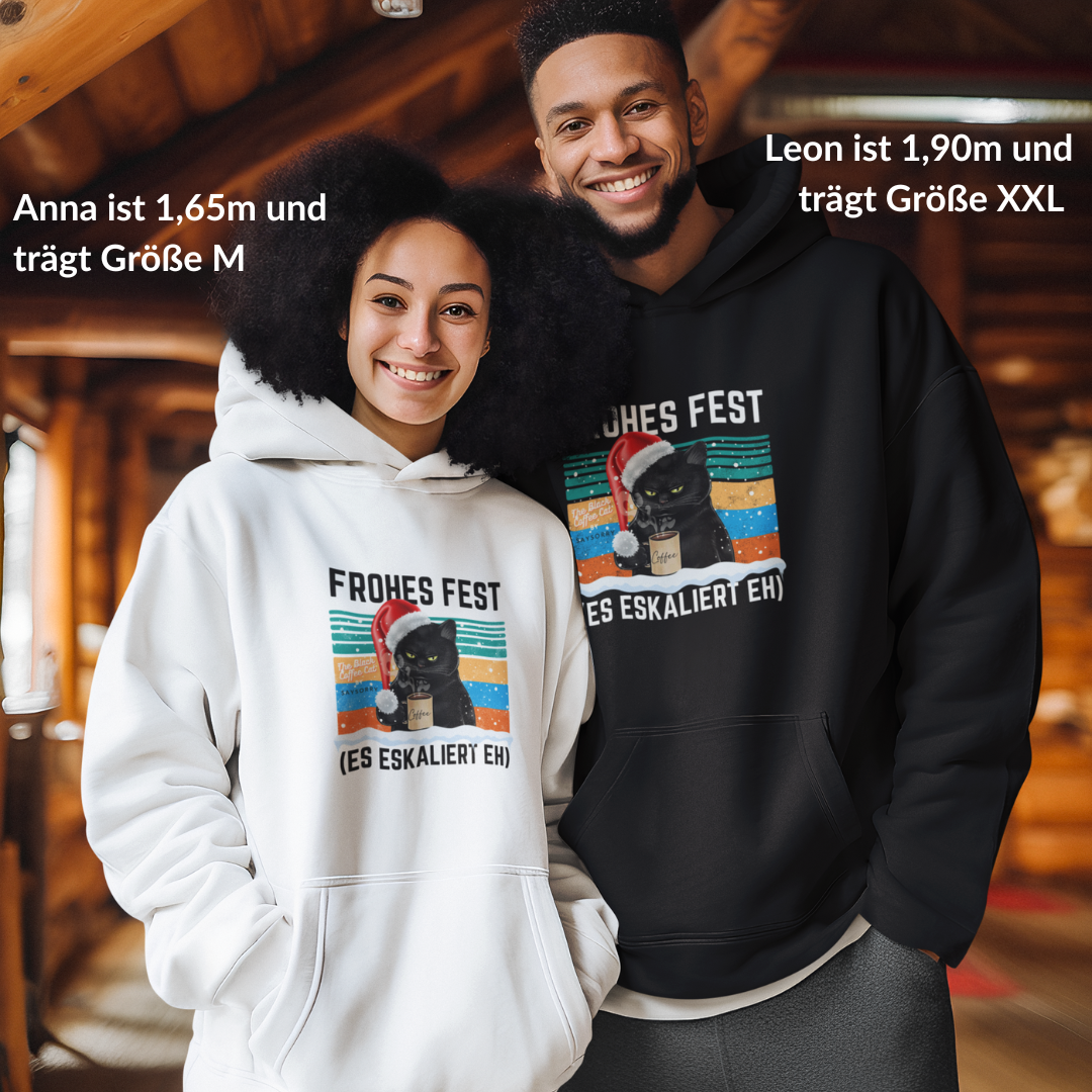 Organic unisex Hoodie »Frohes Fest (es eskaliert eh)«