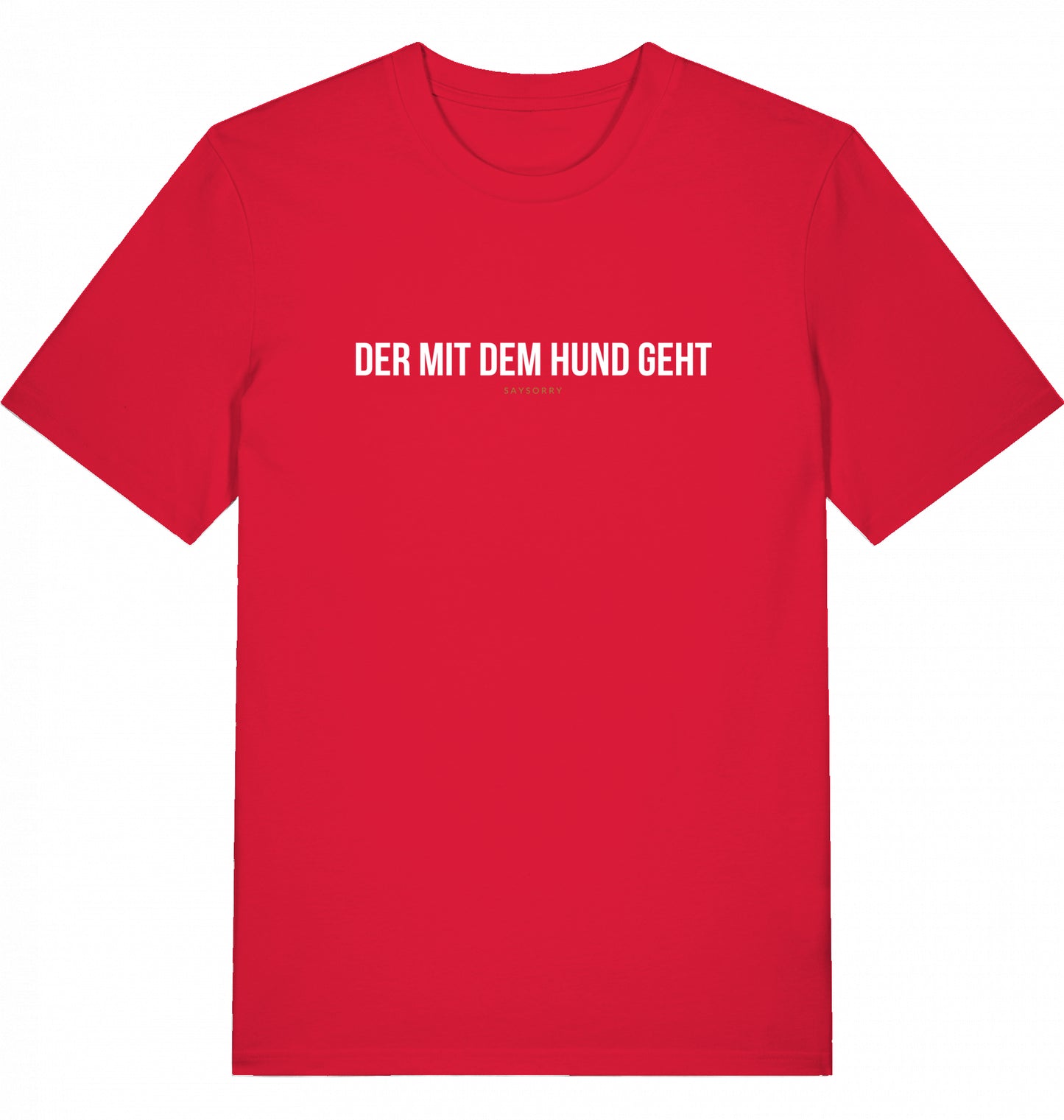 100% Organic Herren Shirt »Der mit dem Hund geht«